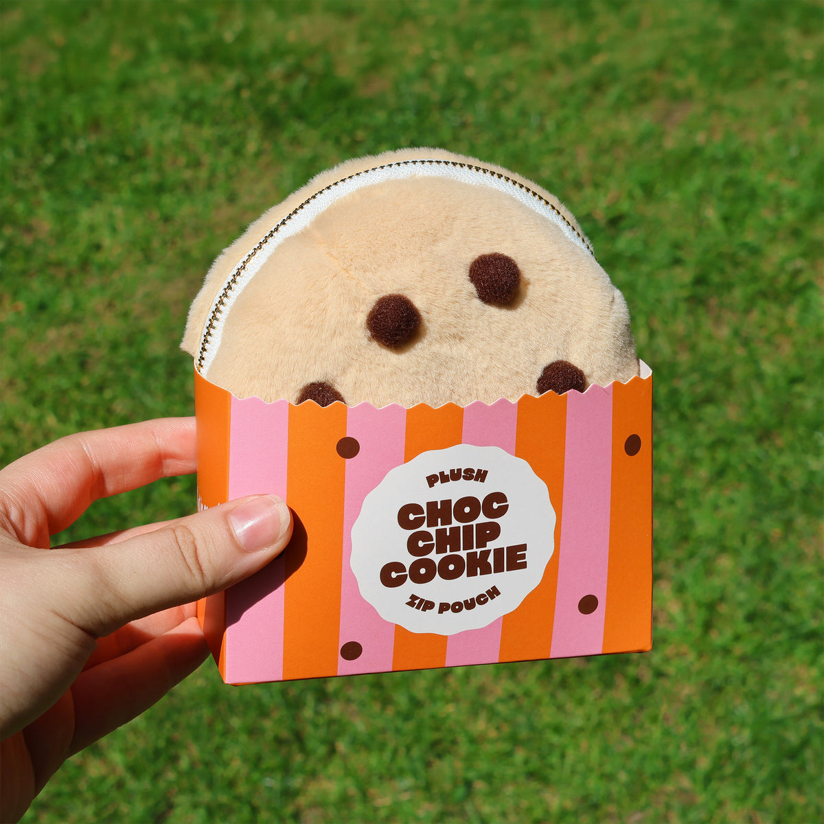 Pochette Plush Zip Pouch Cookie