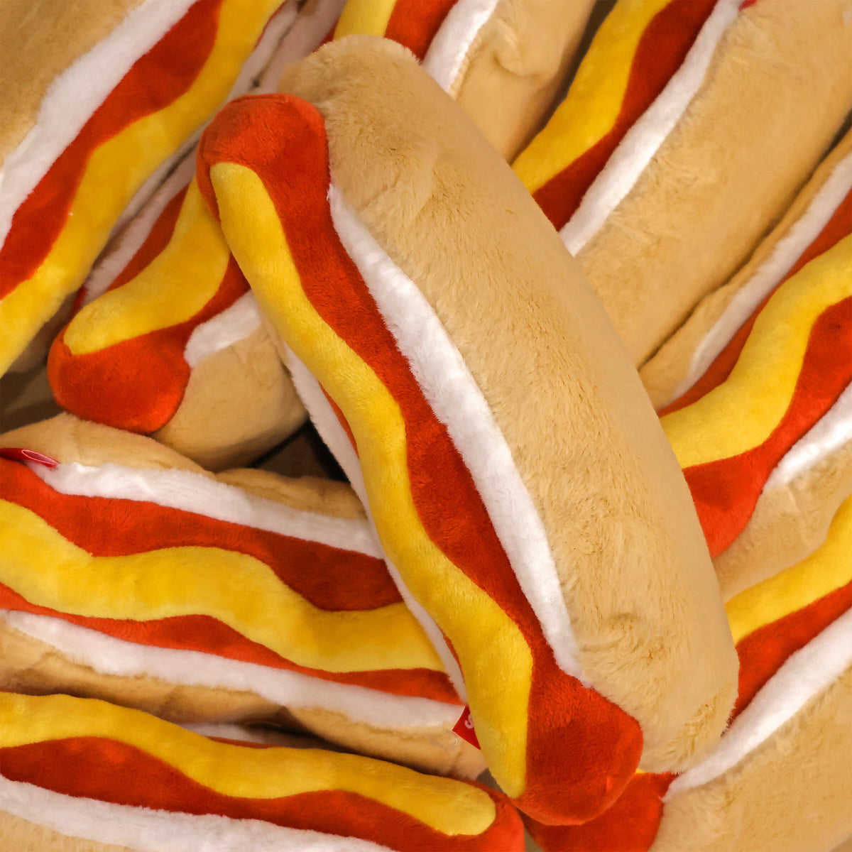 Pochette Plush Zip Pouch Hot-Dog