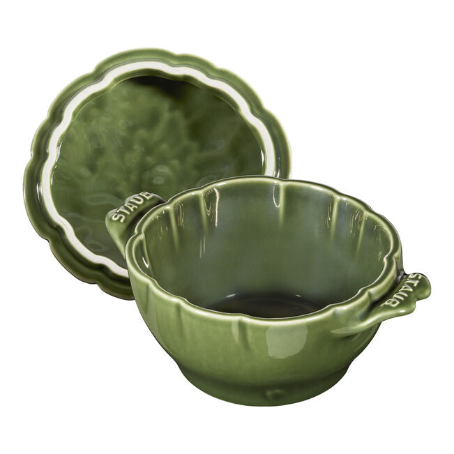 Staub Ceramic Artisjokcocotte 13cm Groen