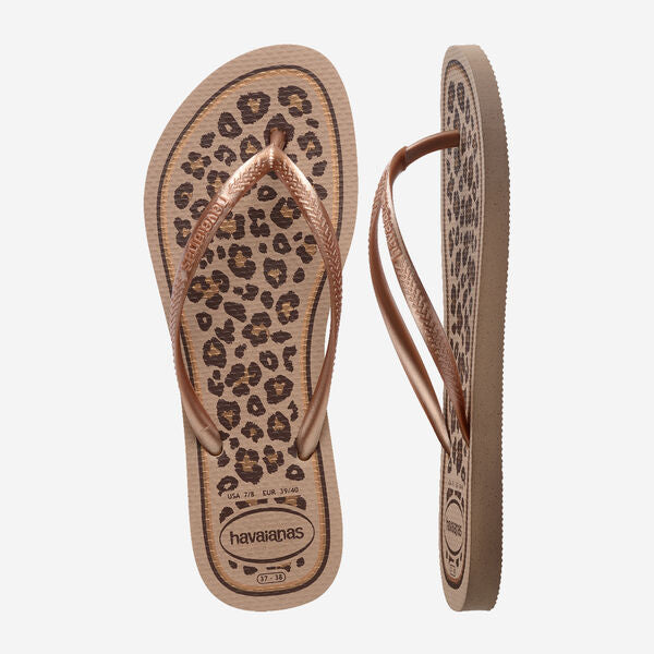 Havaianas Slim Animals Rose Gold