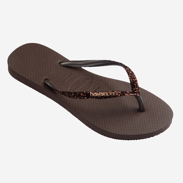 Havaianas Slim Glitter II Dark Brown