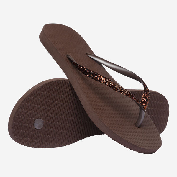 Havaianas Slim Glitter II Dark Brown
