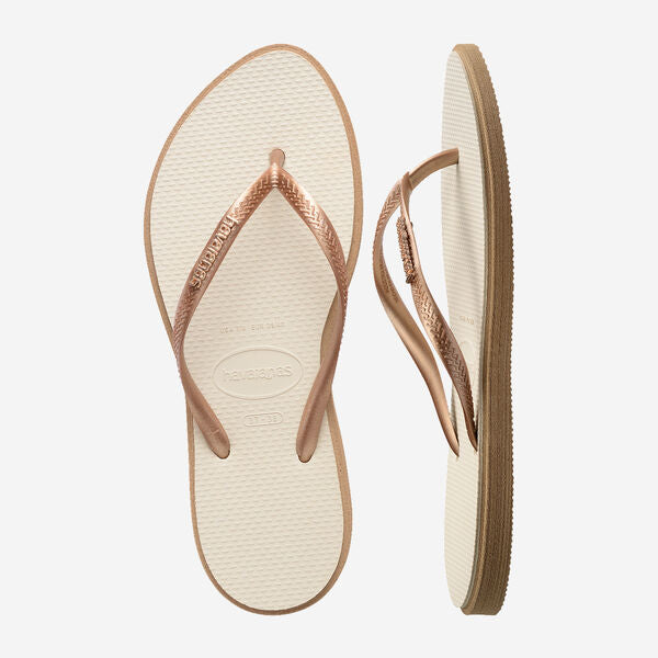 Havaianas Slim Point Rose Gold/Beige