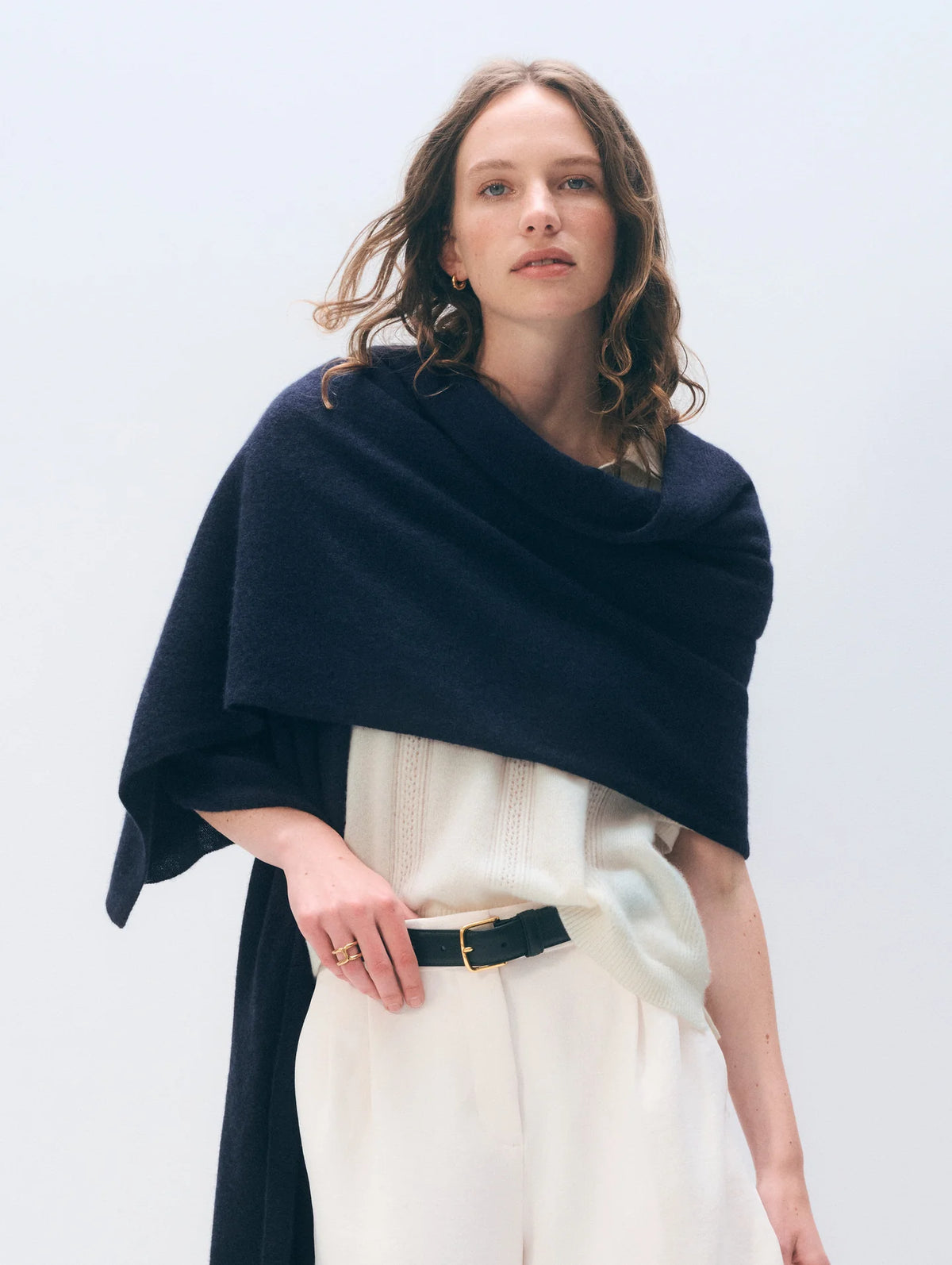 Sjaal White + Warren Travel Wrap