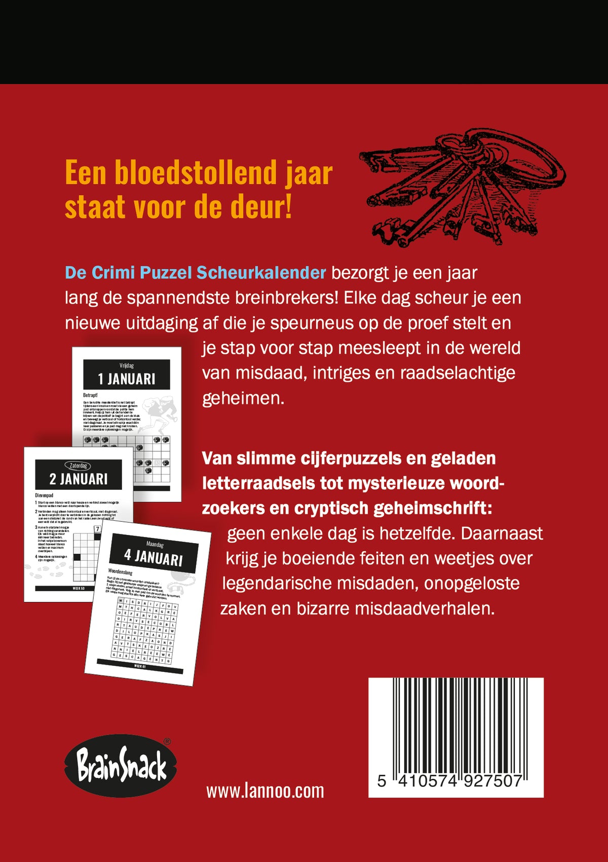 Scheurkalender De Crimi Puzzel 2027