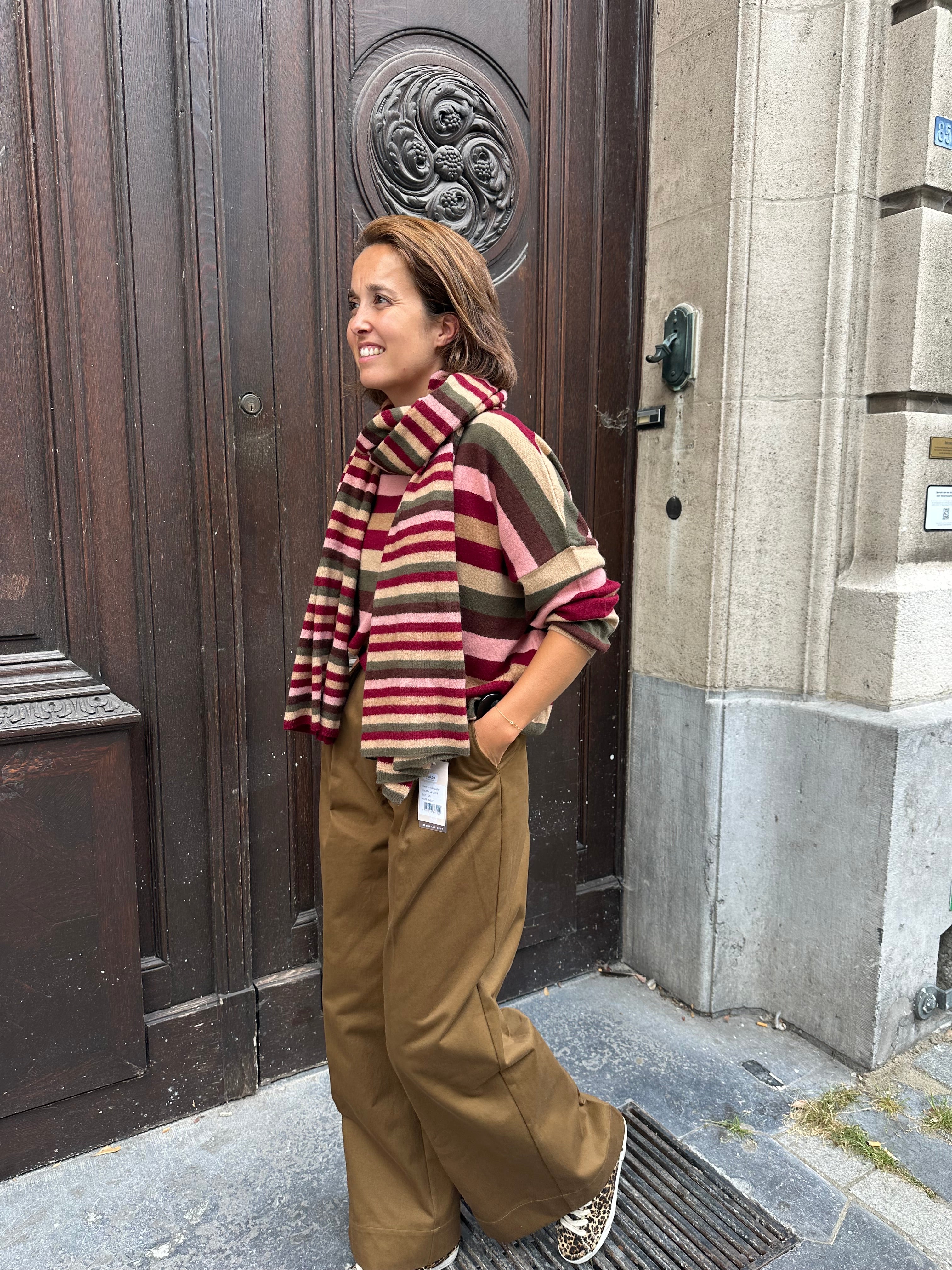 Sjaal Brodie Stripe Up Travel Wrap