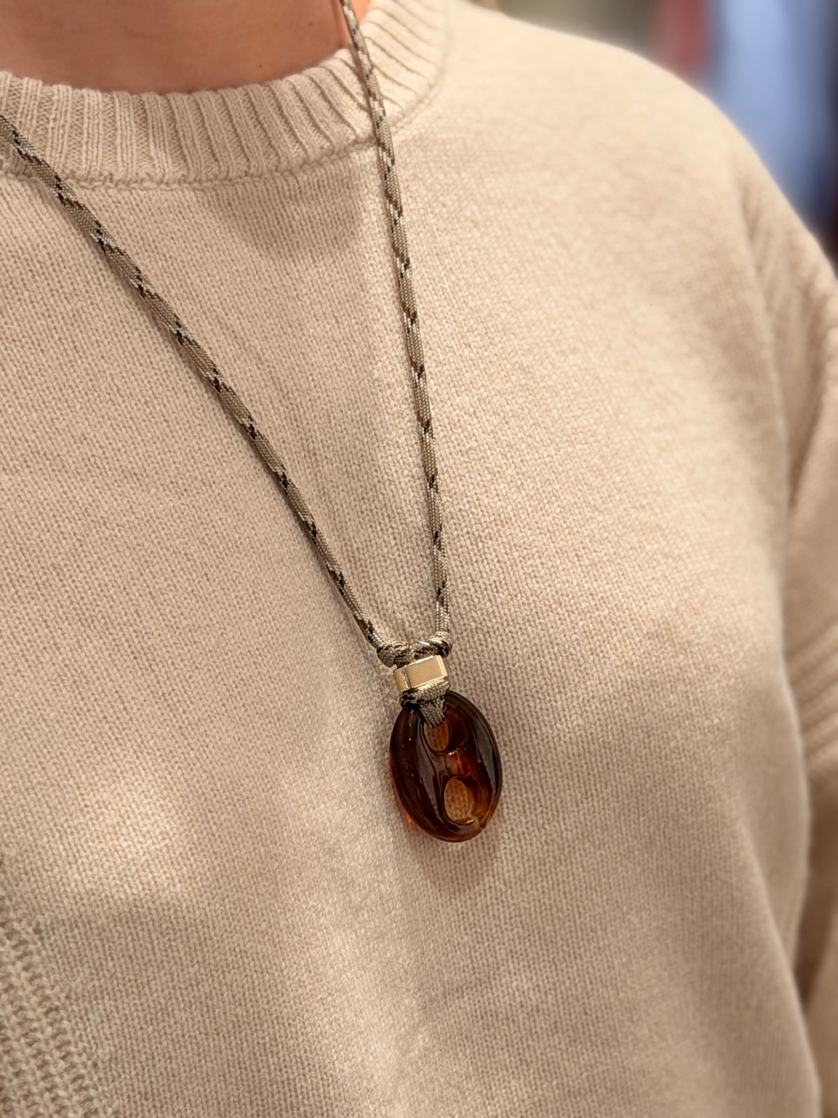 Halketting Nilu Bruin Beige