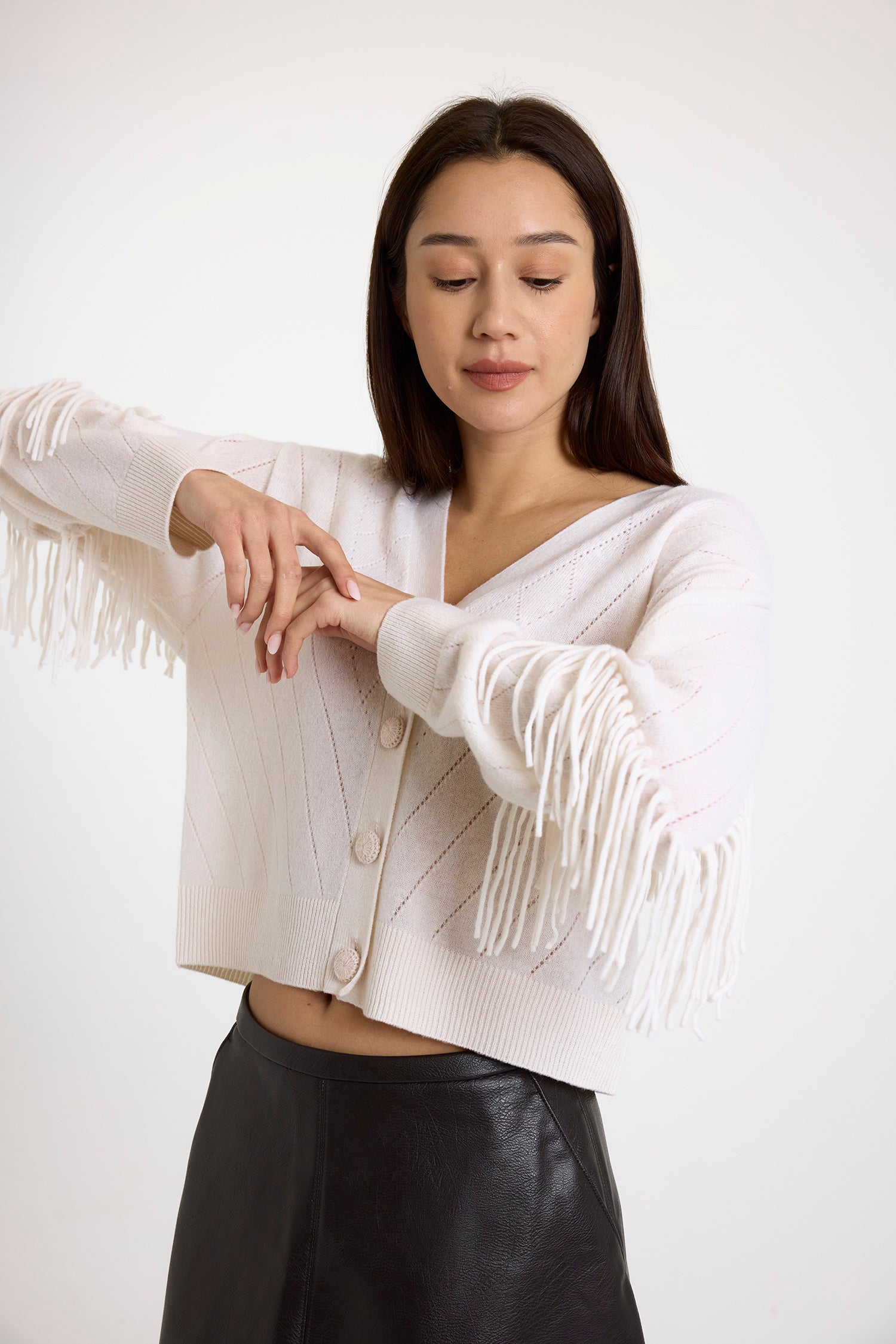 Gilet Brodie Ashley Fringe Cardi