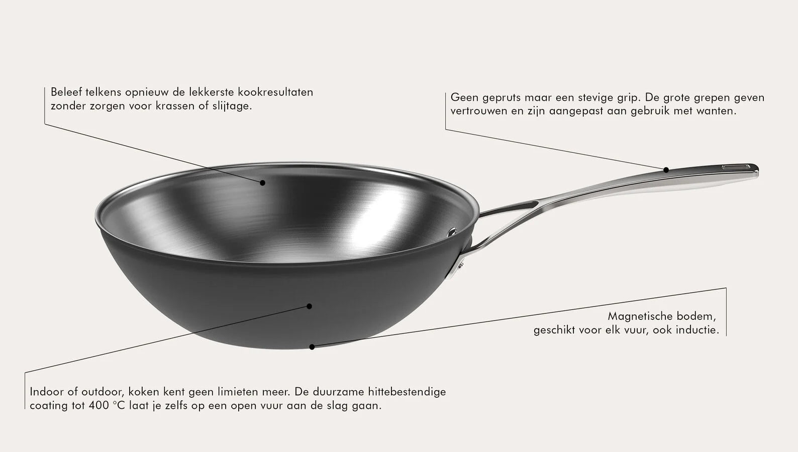 Sauteuse Demeyere Black 5 Conisch 20cm met Deksel