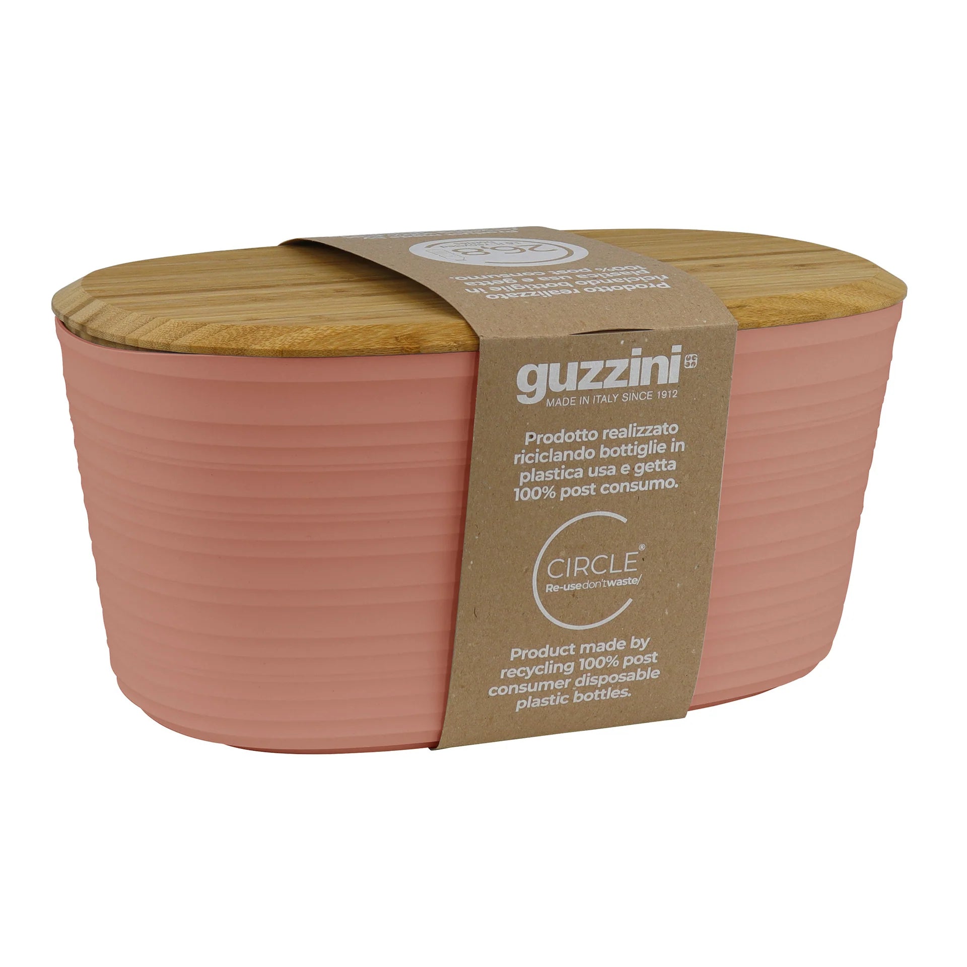 Broodbox Tierra Guzzini met Bamboe deksel Terracotta