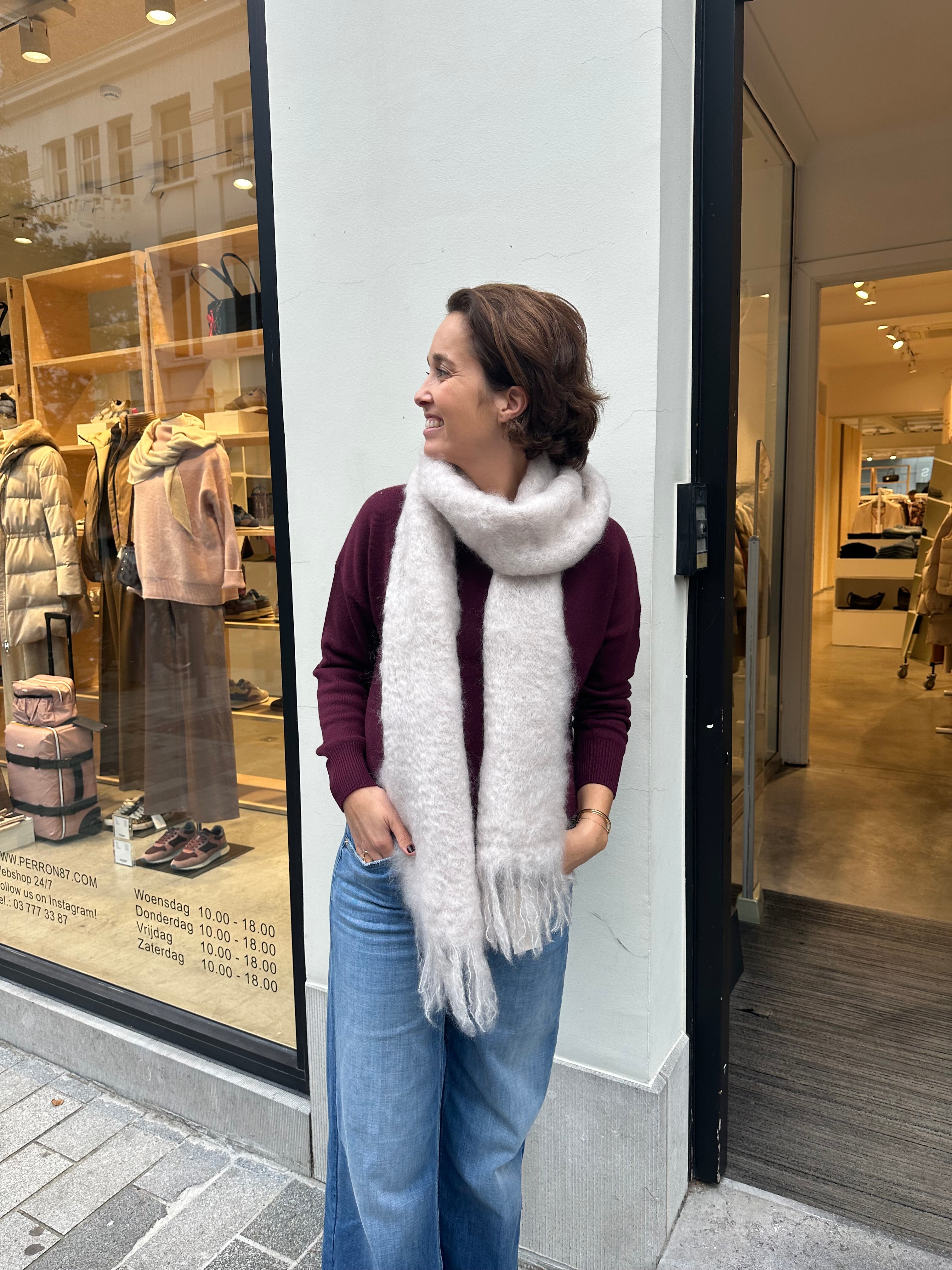 Sjaal Lulah Fluffy Classic Uni Linen