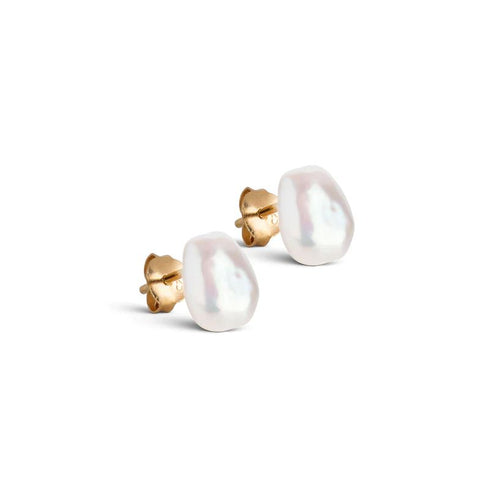 Oorbellen Enamel Baroque Pearl