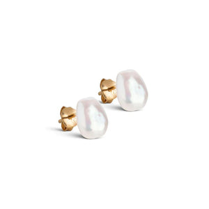 Oorbellen Enamel Baroque Pearl