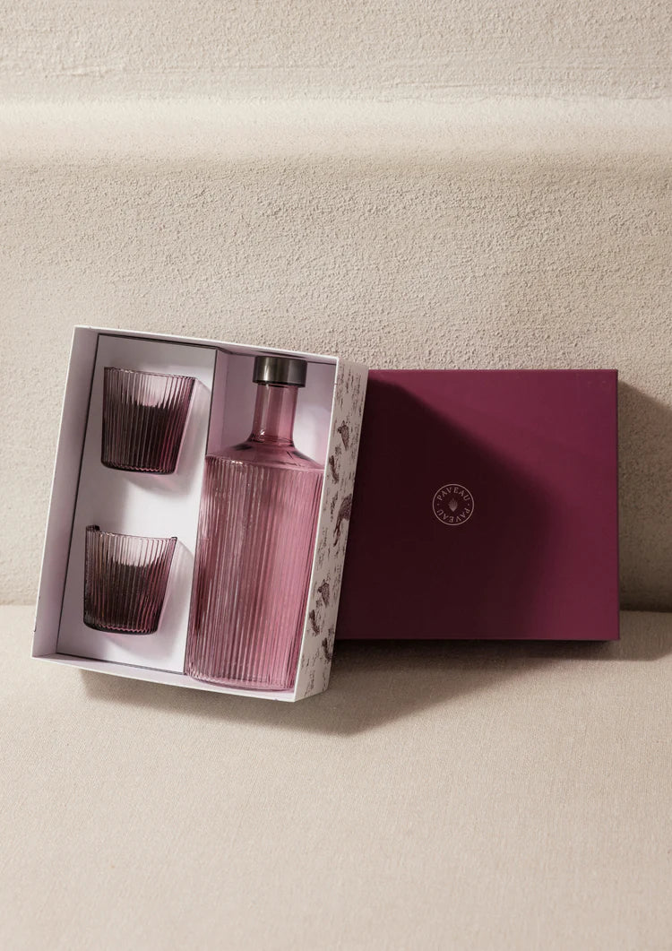 Giftbox Paveau Karaf + 2 Glazen Broome
