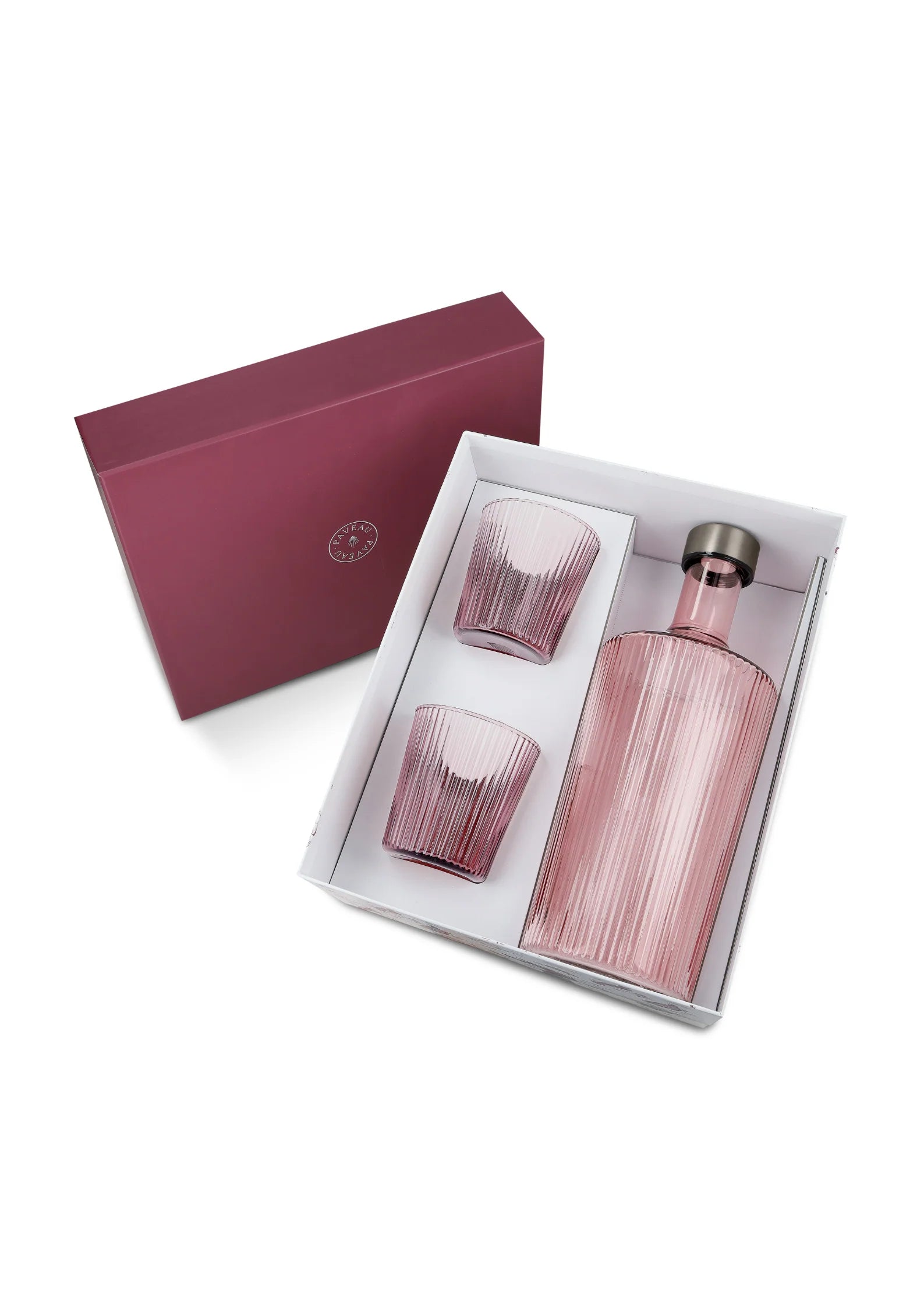 Giftbox Paveau Karaf + 2 Glazen Broome