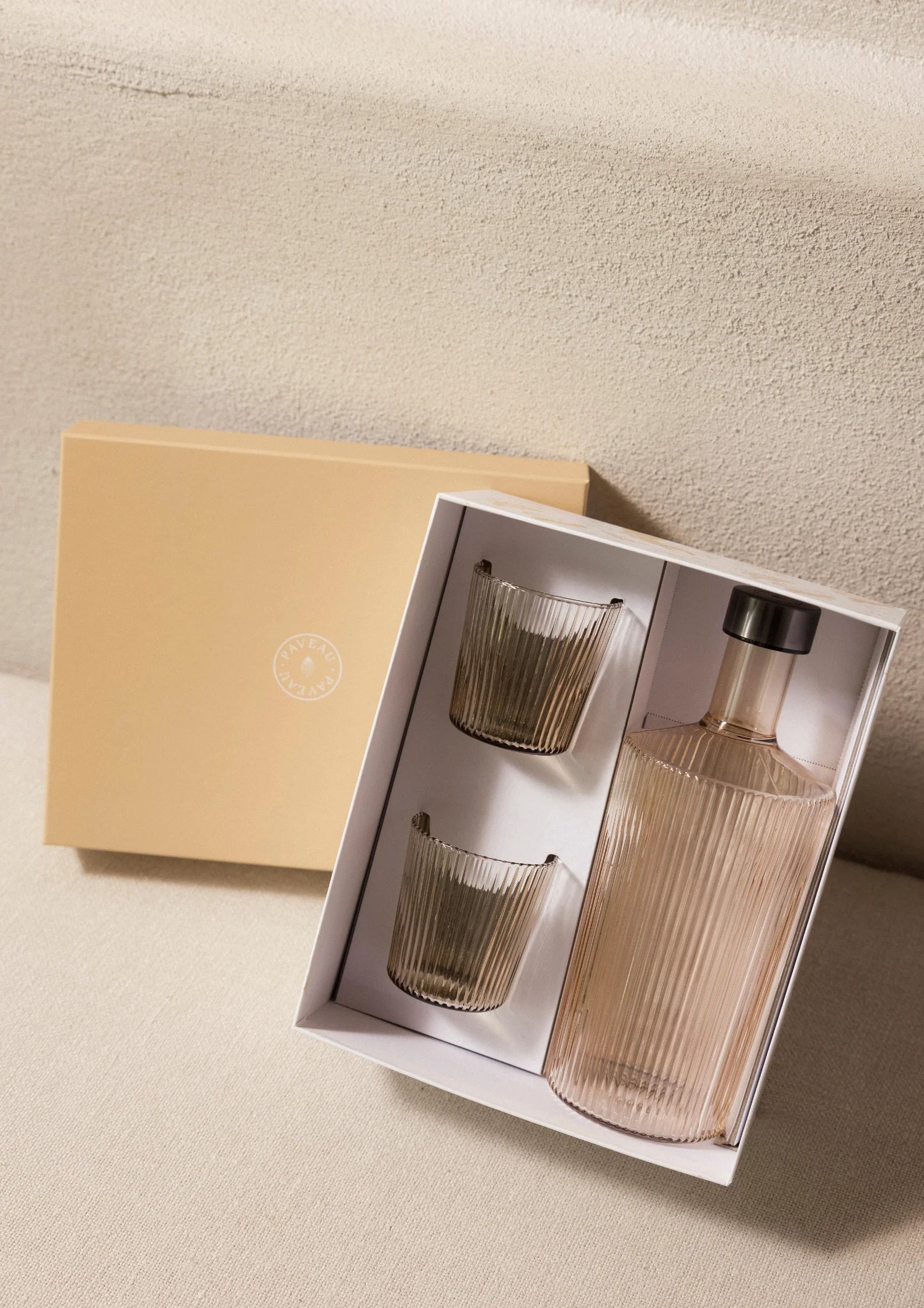 Giftbox Paveau Karaf + 2 Glazen Bells