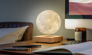Lamp Gingko Smart Moon Light Ahorn Wood