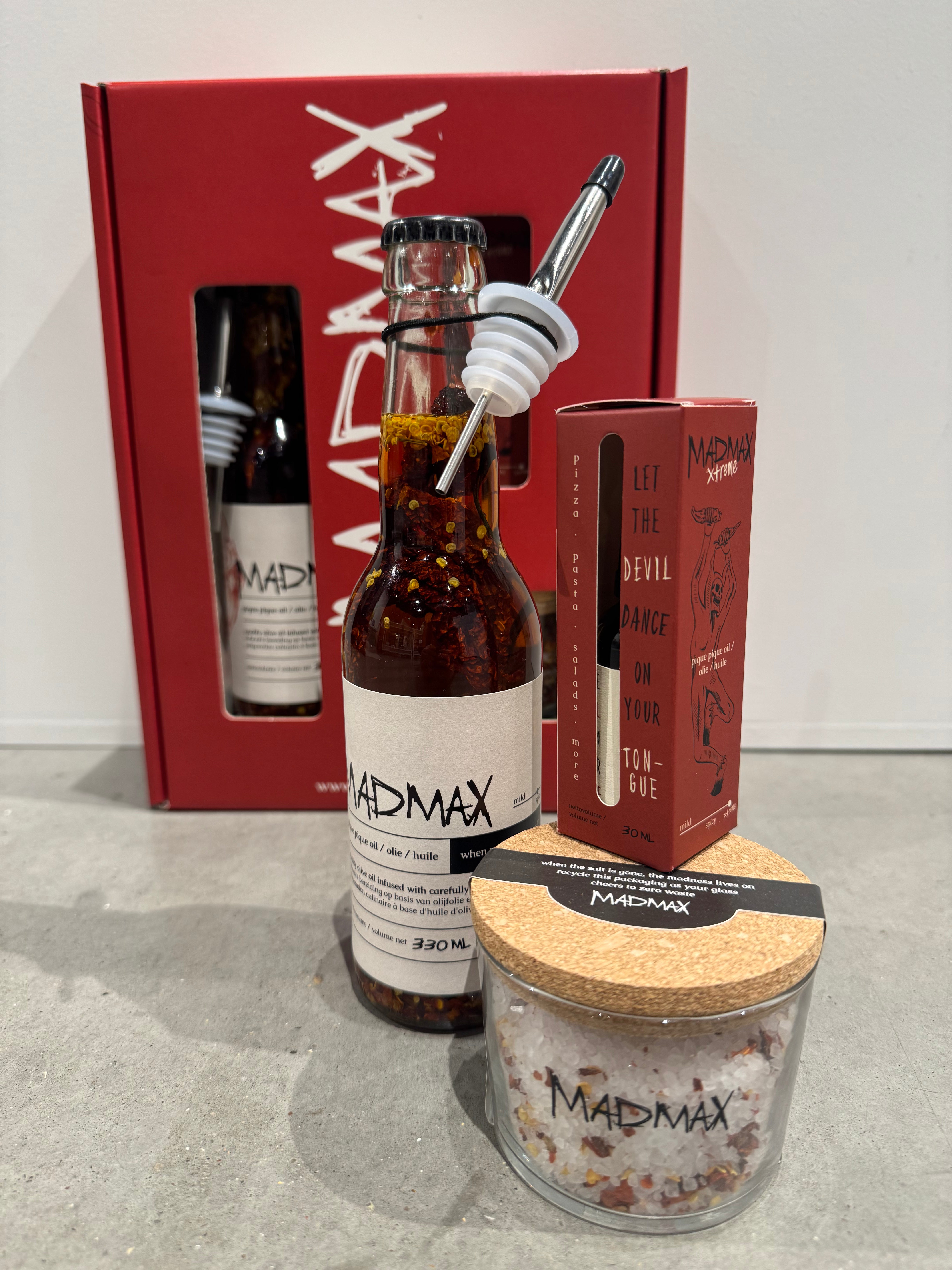 Olijfolie Madmax Spicy Giftbox