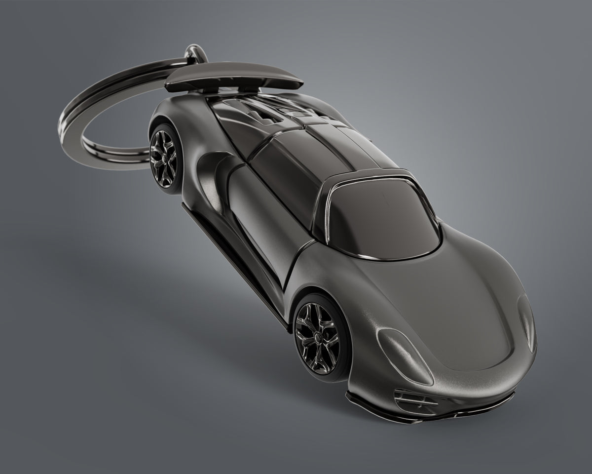 Sleutelhanger On The Road Collection Black Supercar