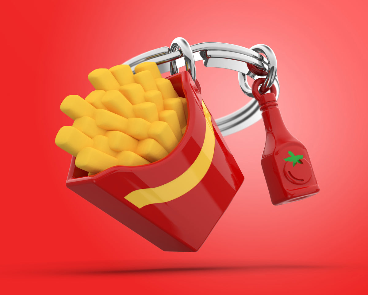 Sleutelhanger Foodie Collection French Fries with Ketchup