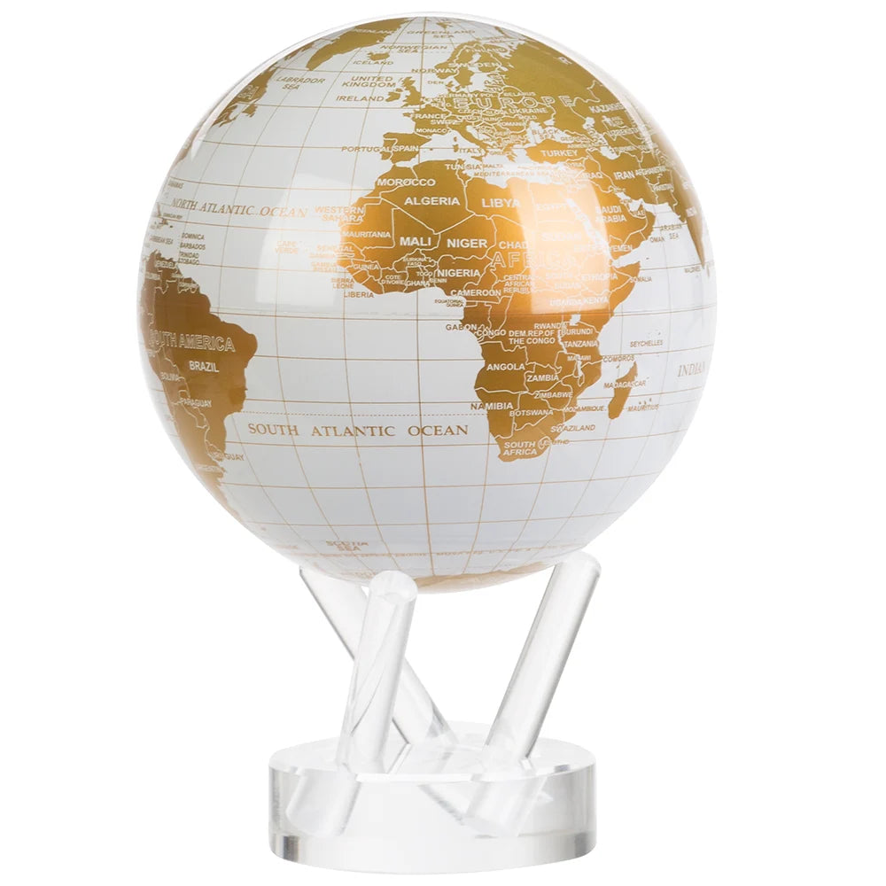 Wereldbol White Gold L
