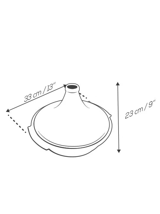 Tajine Peugeot Atlas 30cm Zwart Satijn