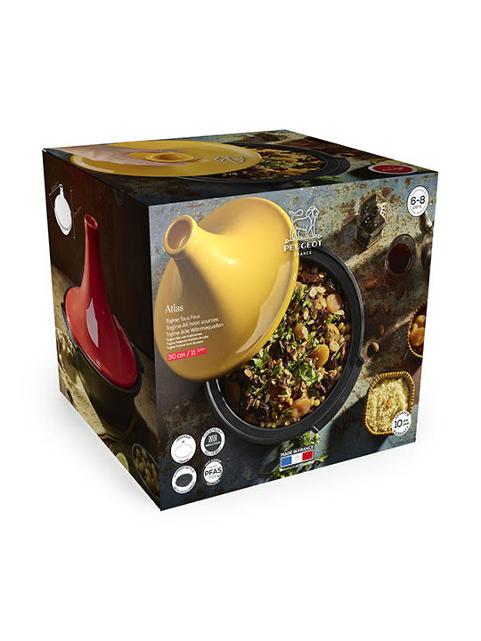 Tajine Peugeot Atlas 30cm Rood