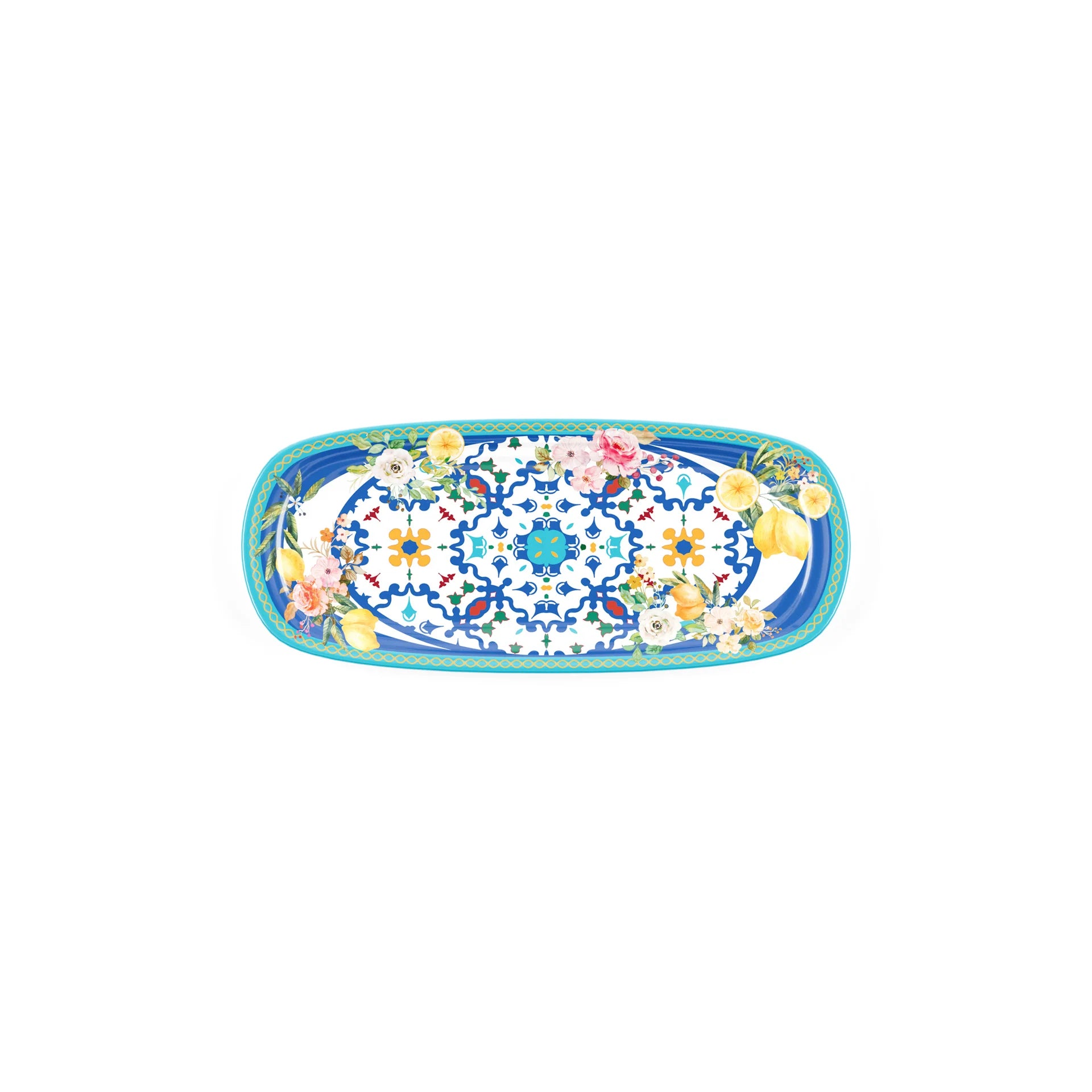 Schaal Flower & Lemon Rechthoekig M