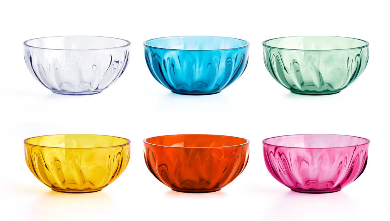 Kommetjes Aqua Chef Line Kunststof Set 6 Mix