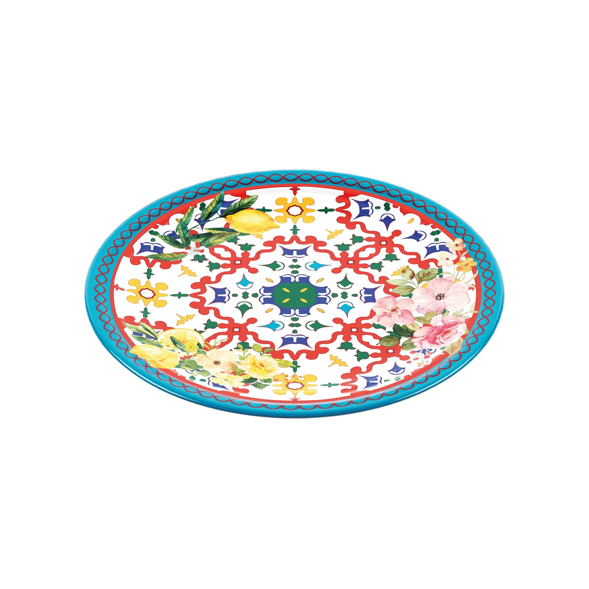 Bord Flower & Lemon Large 27,5cm