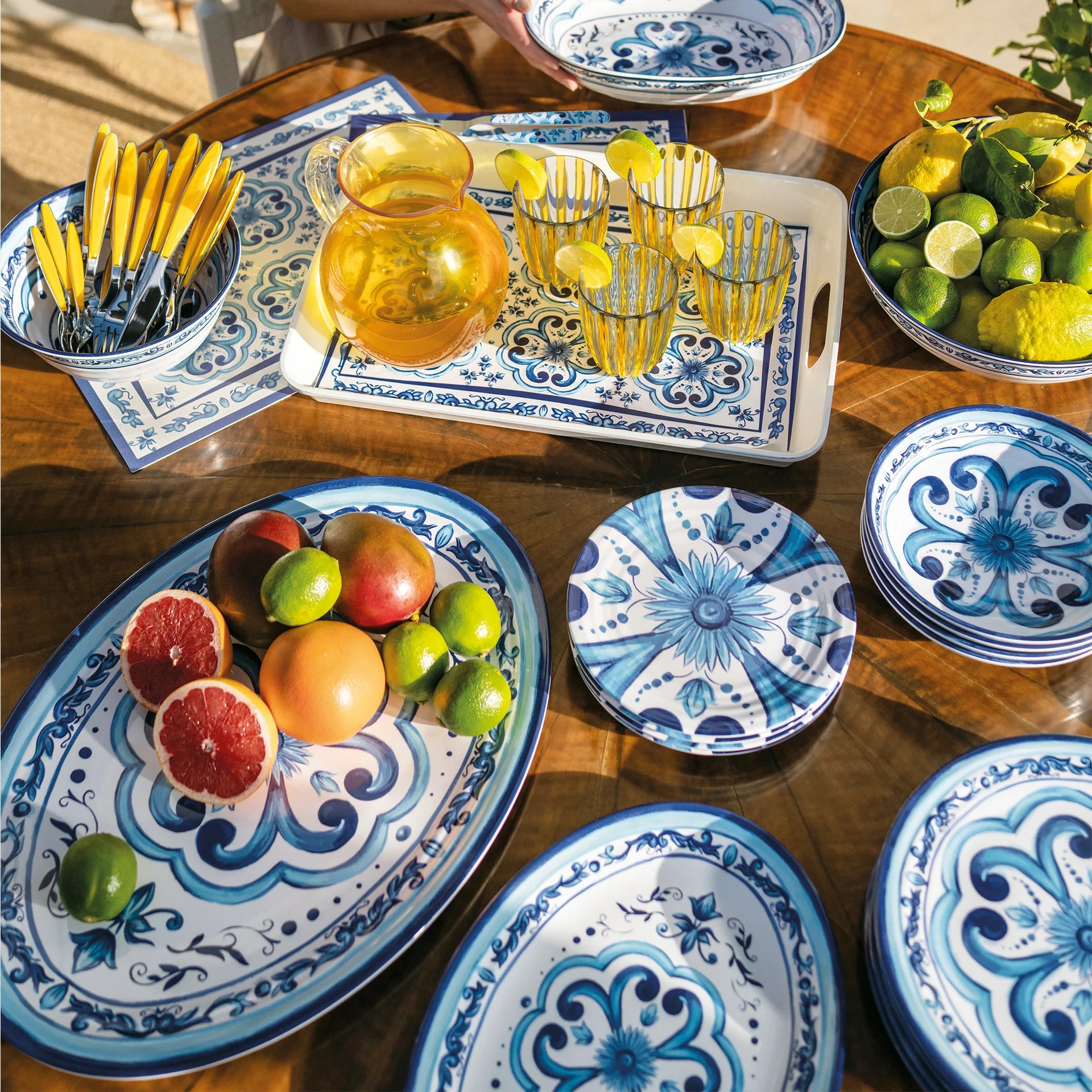 Pasta Bord Blues Medium 21,5cm