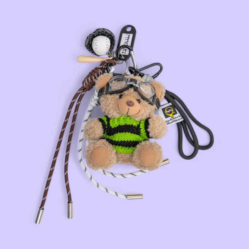 Bag Charm Shouia Teddy Green