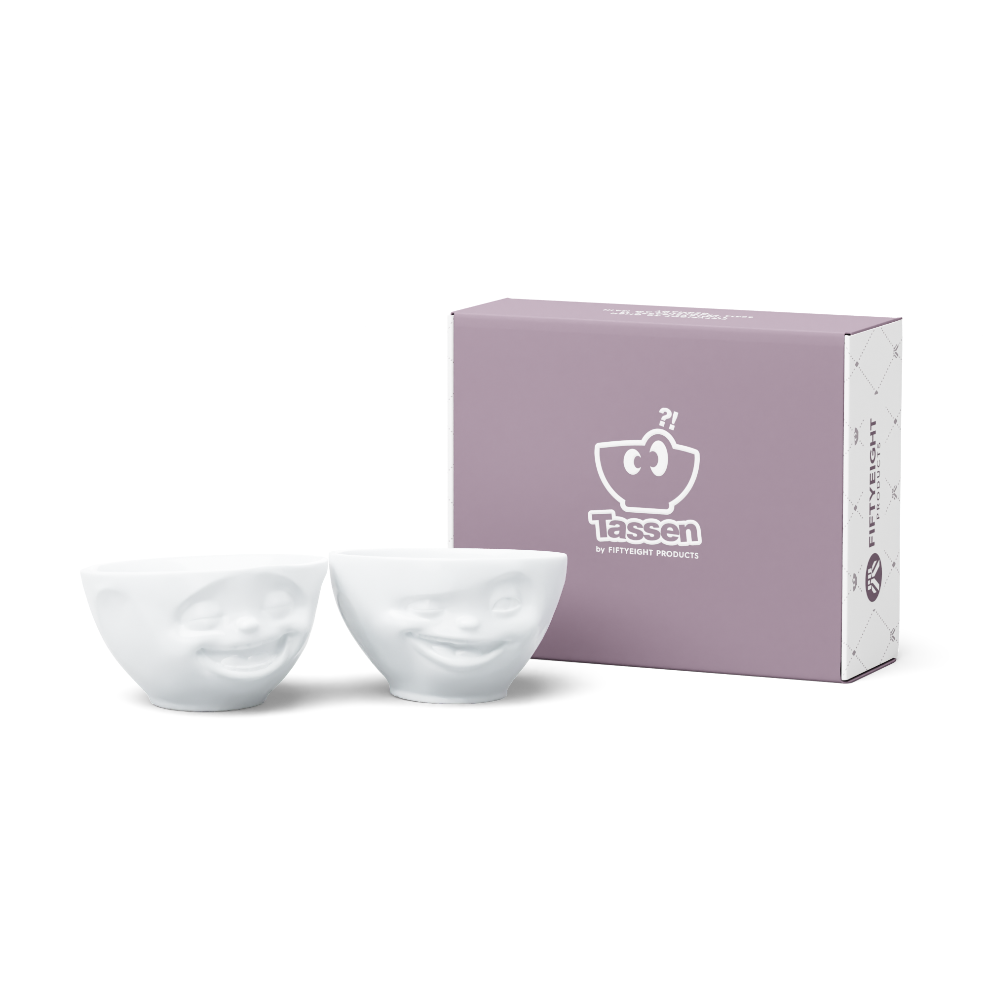 Kom Tassen Bowl Laughing & Winking 200 ml set 2