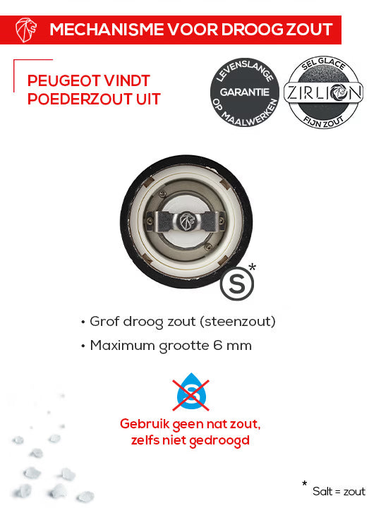 Zoutmolen Peugeot Festival Hout 22 cm Zwart BLACK FRIDAY