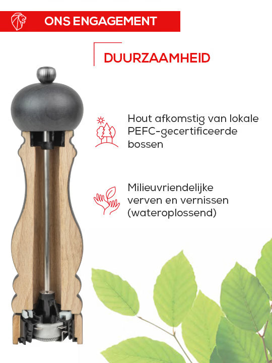 Zoutmolen Peugeot Festival Hout 22 cm Zwart BLACK FRIDAY