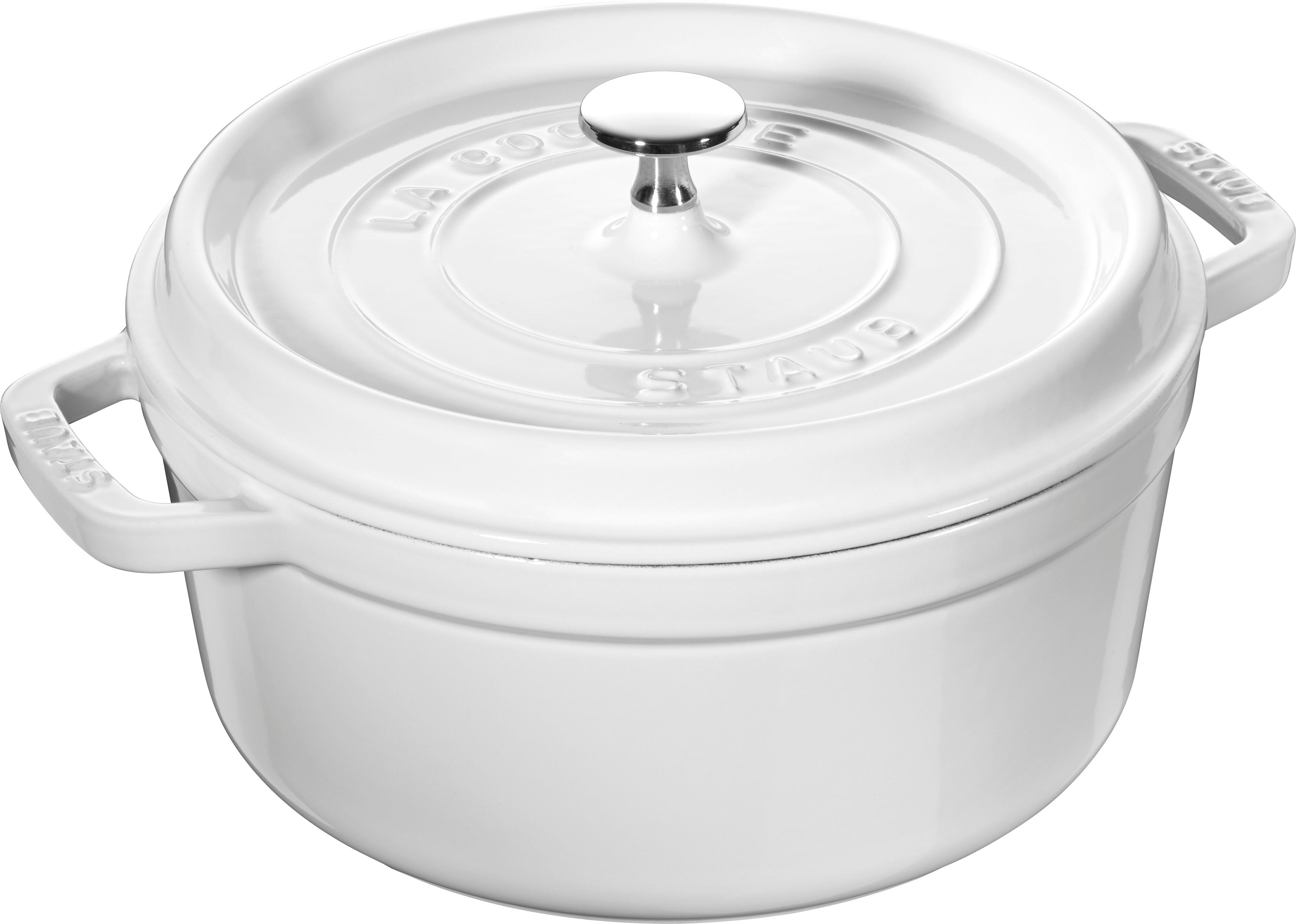 Cocotte Staub Rond 26cm White BLACK FRIDAY