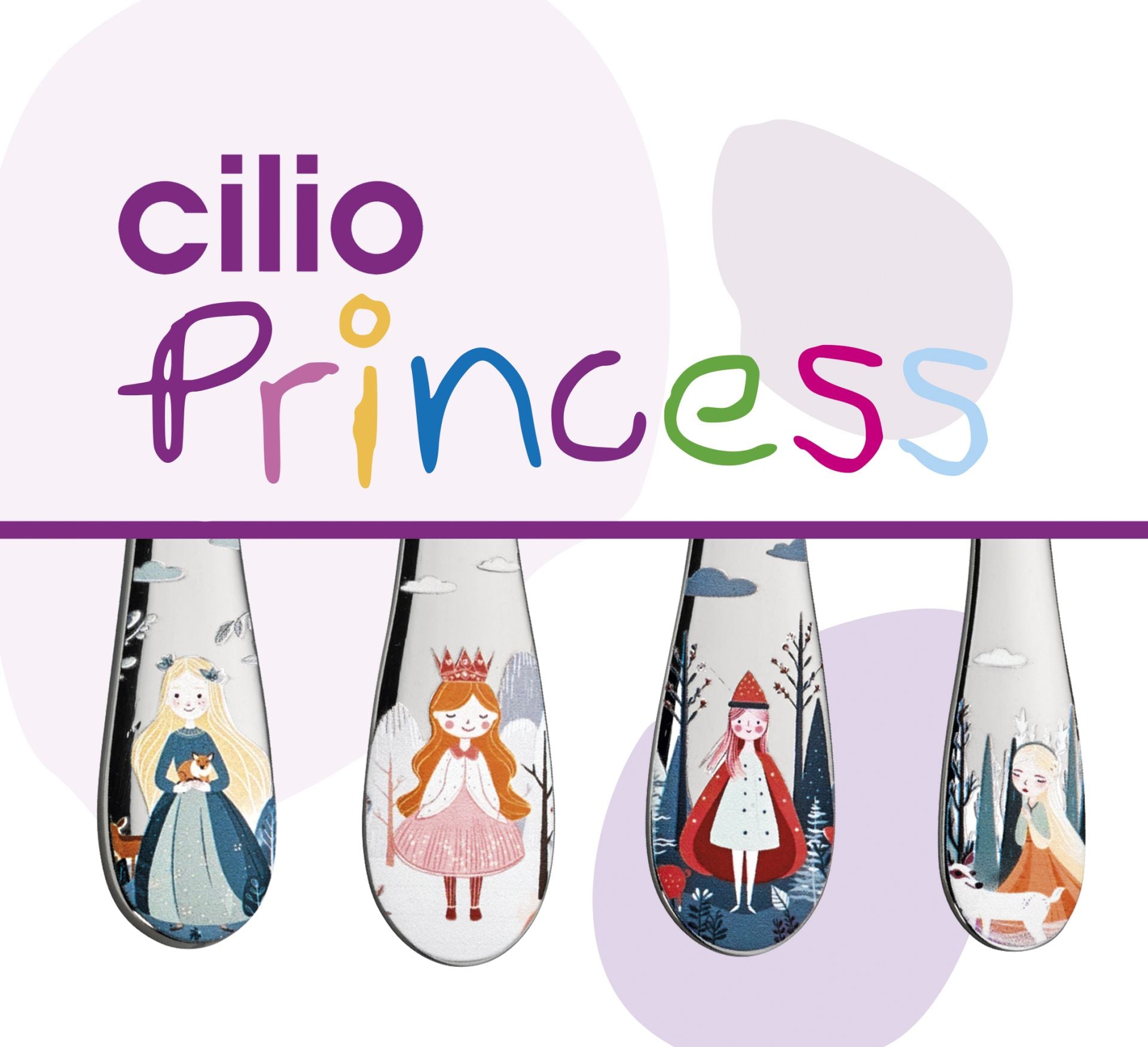 Bestek Cilio 4-delig Kinderbestek Princess
