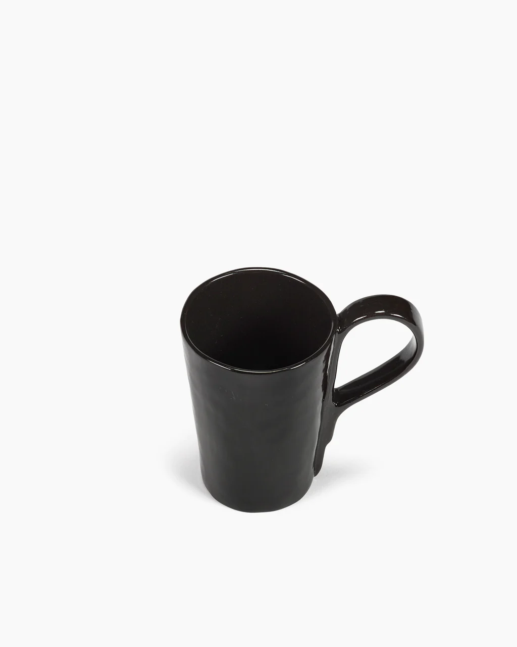 Beker La Mere Mug met Oor L12 B8 H11,5 cm Ebony Black