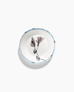 Diep Bord Midnight Flowers M D22 H3,2 cm Camelia Blue