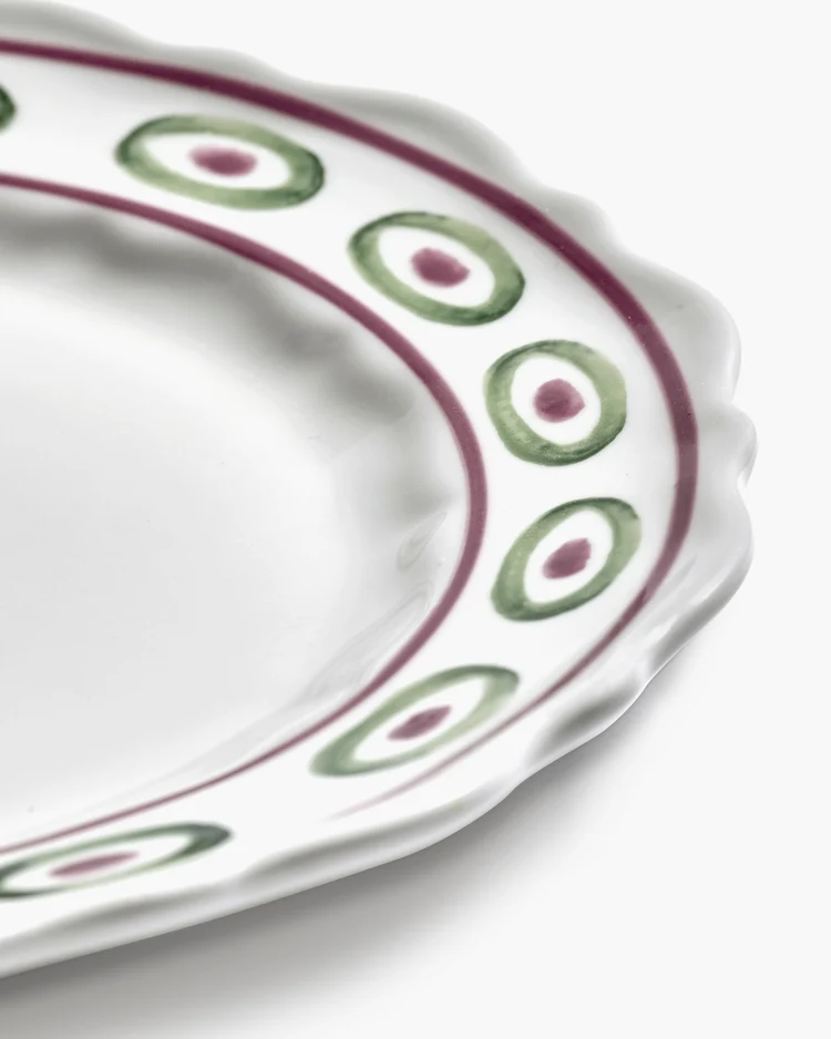 Bord Charly Ontbijt M D20,5 H2,4 cm Bordeaux Green