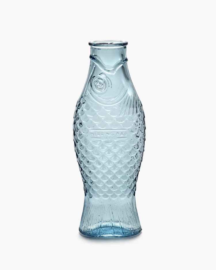 Karaf Serax Vis Licht Blauw