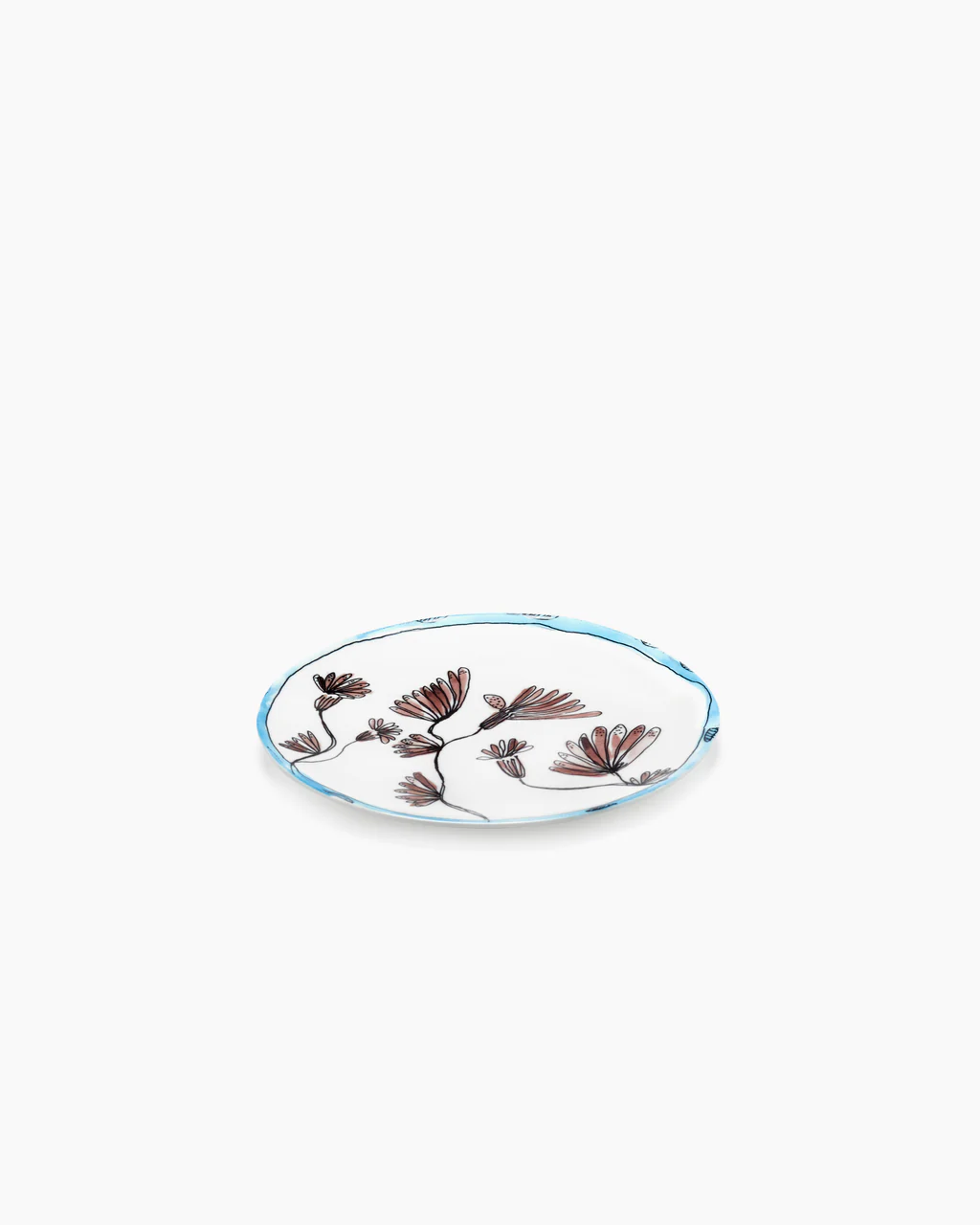 Bord Midnight Flowers S D20 H1 cm Camelia Blue