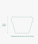 Bloempot Blow Up Planter Pierre Yolk Yellow