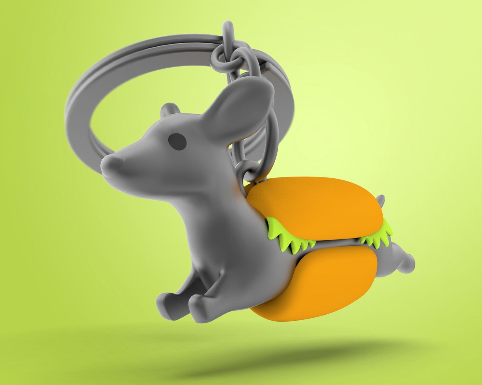 Sleutelhanger Animal Collection Teckel Hot Dog