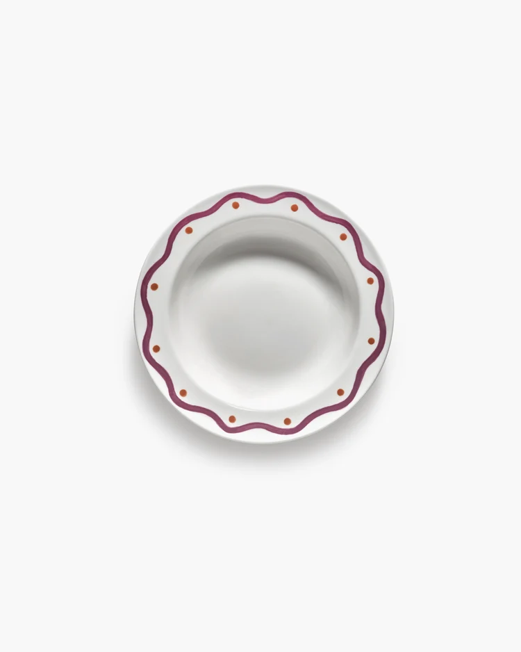 Pastabord Charly Diep D23,5 H4,3 cm Purple