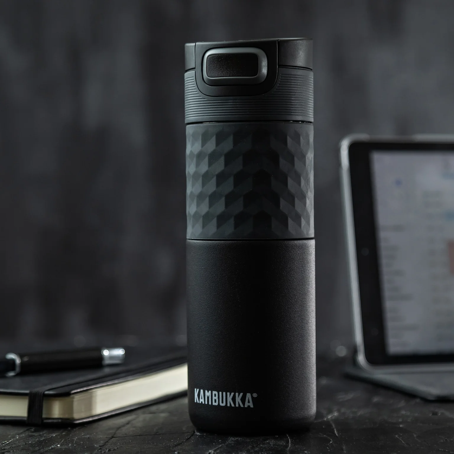 Drinkfles Etna Grip 500ml Black Steel