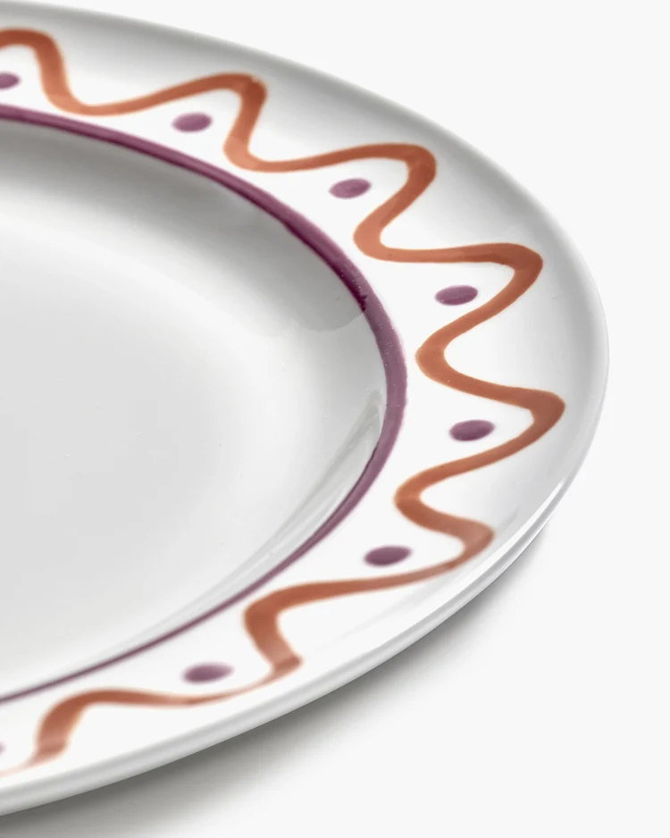 Bord Charly Diner L D27 H3,1 cm Purple