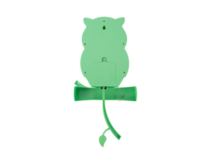 Klok Owl Pendulum Wall Clock Groen