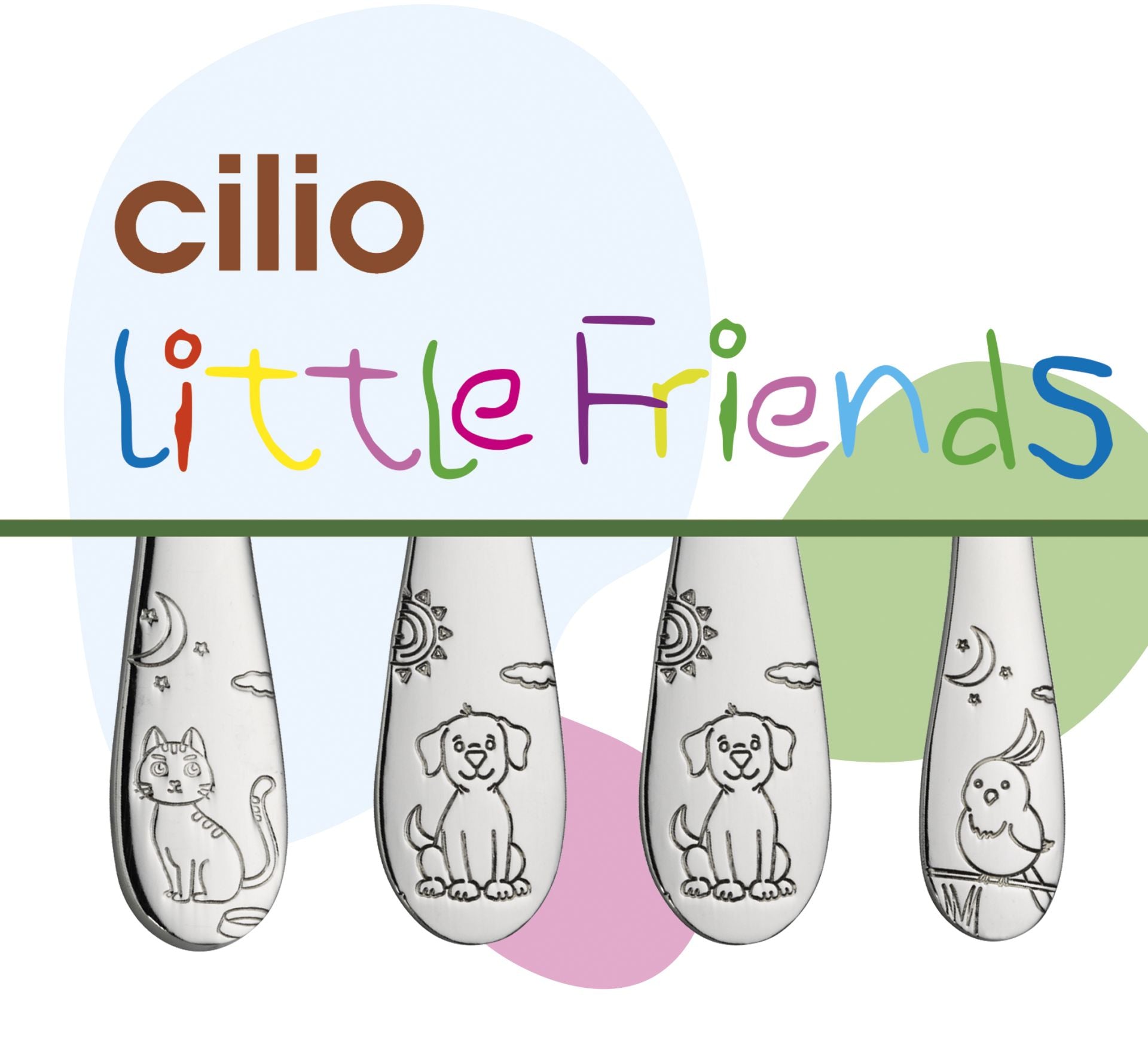 Bestek Cilio 4-delig Kinderbestek Little Friends