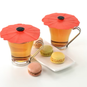 Deksel Poppy Rood Set 2 ø 10 cm